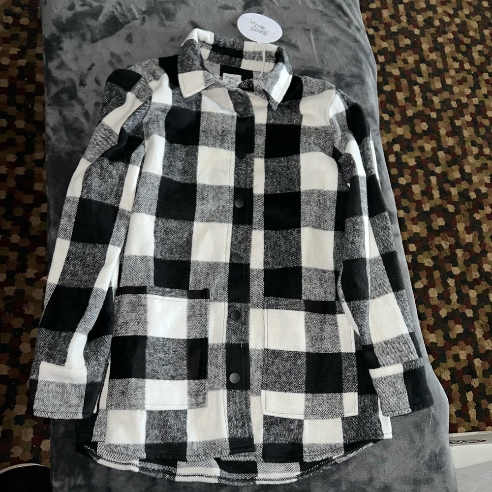 Princess Polly Analee Jacket in Black/White Size L/XL New with tag - Picture 5 of 10